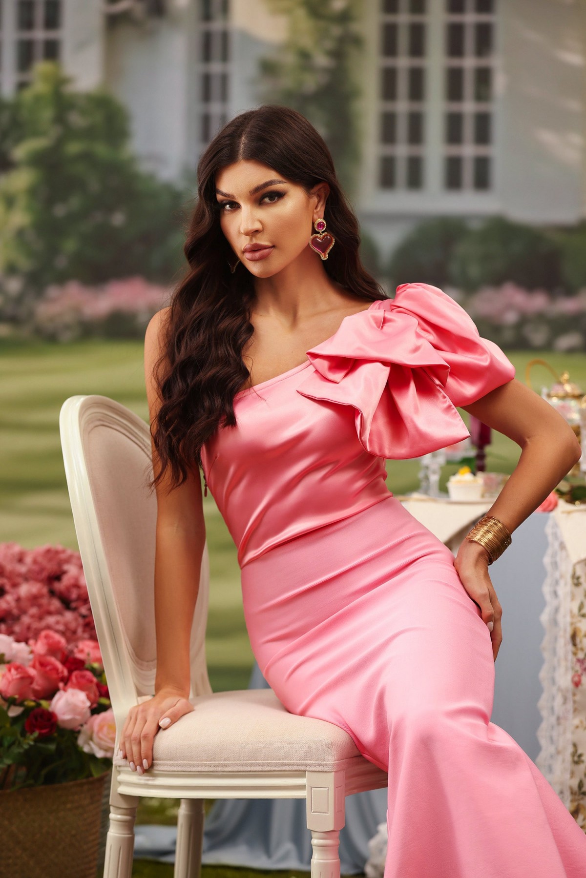 Rochie de bandaj Anouk cu un singur umăr
