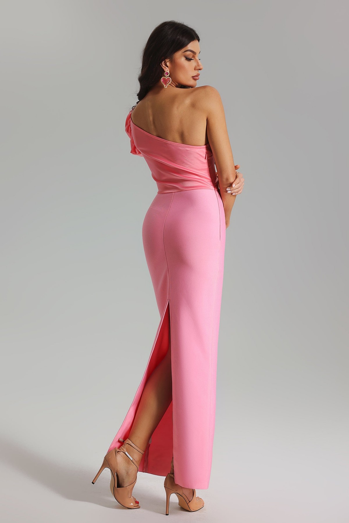 Rochie de bandaj Anouk cu un singur umăr