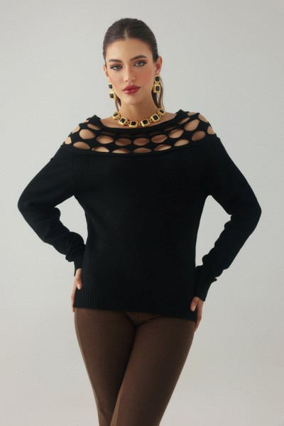 Pulover Novah Hollow Out