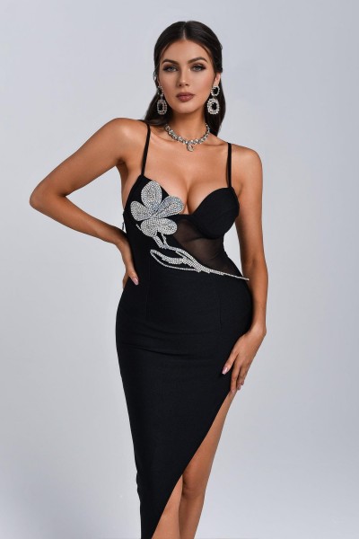 Rochie de bandaj midi Erine Diamonate