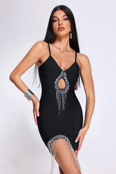 Rochie de bandaj mini cu decupaj Naviya