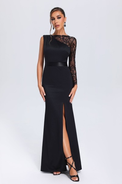 Rochie maxi cu maneci din dantela Naja