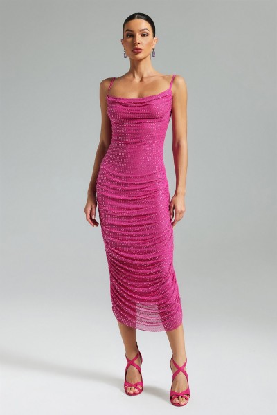 Rochie maxi plisata Uana Diamante