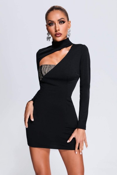 Rochie mini cu decupaj din dantela Larina
