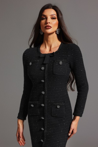 Rochie mini cu mânecă lungă Reyna