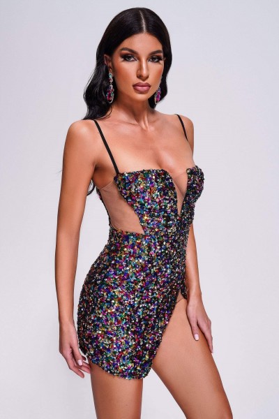 Rochie mini cu paiete Rue