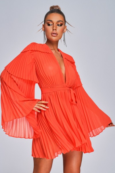 Rochie mini plisată Lizew