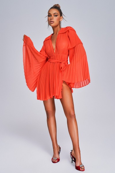 Rochie mini plisată Lizew