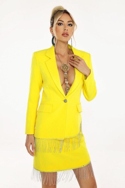 Set de blazer cu ciucuri Margaret